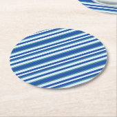 Verjaardagsfeestje van Little Man Ronde Kartonnen Onderzetter (Gebogen)