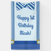 Verjaardagsfeestje van Little Man Spandoek (Verticaal)