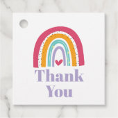 Verjaardagsfeestje van Rainbow Bright Bedankjes Labels (Voorkant)