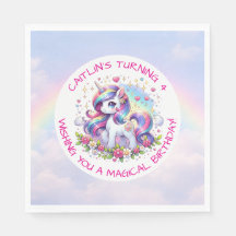 Verjaardagsfeestje van Regenboog Eenhoorn Meisje P