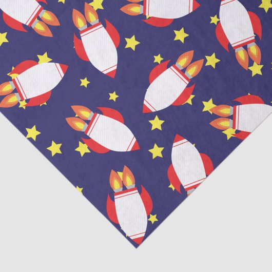 Verjaardagsfeestje van ruimteraketten tissuepapier (Detail)