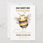 Verjaardagsfeestje van Sweet Bee Kind Kaart (Voorkant)