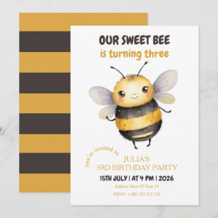 Verjaardagsfeestje van Sweet Bee Kind Kaart