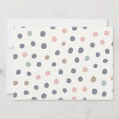 Verjaardagsfeestje van waterverf hond kaart (Achterkant)