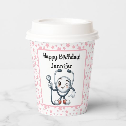 Verjaardagsfeestje Verjaardagsfeest Papieren beker (Voorkant)