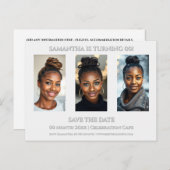 Verjaardagsfeestje verrassingsfeest elke leeftijd  briefkaart (Voorkant / Achterkant)