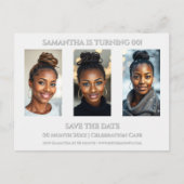 Verjaardagsfeestje verrassingsfeest elke leeftijd briefkaart (Voorkant)