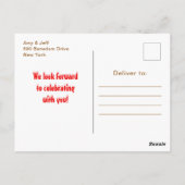 Verjaardagsfeestje versieren van peperkoek in het  briefkaart (Achterkant)