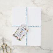 Verjaardagsfeestje Vervoer Cadeaulabel (Met Touw)