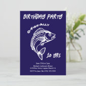 Verjaardagsfeestje-Vissen Kaart (Staand voorkant)