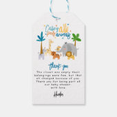 Verjaardagsfeestje voor alle feestbeesten cadeaulabel (Achterkant)