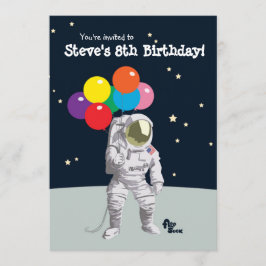 Verjaardagsfeestje voor astronauten kaart