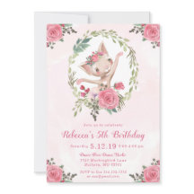 Verjaardagsfeestje voor balletdansende kitten