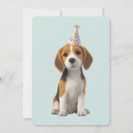 Verjaardagsfeestje voor Beagle Kaart