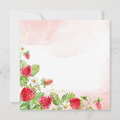 verjaardagsfeestje voor Berry-zoete aardbei (Achterkant)