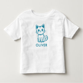 Verjaardagsfeestje voor blauwe kat met aangepaste  kinder shirts