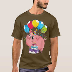 Verjaardagsfeestje voor boerderijdierliefhebber Cu T-shirt