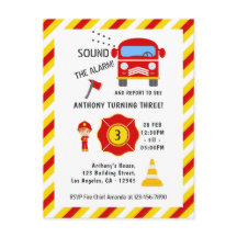 Verjaardagsfeestje voor brandweerman