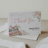 Verjaardagsfeestje voor de bruid als in een sprook bedankkaart