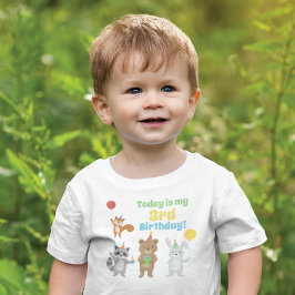 Verjaardagsfeestje voor de jarige jongen kinder shirts