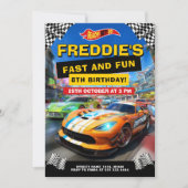 Verjaardagsfeestje voor de Speed Race Kaart (Voorkant)