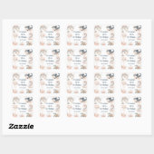 Verjaardagsfeestje voor Dieren Onder De Zee Vierkante Sticker (Vel)
