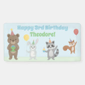 Verjaardagsfeestje voor Dieren Spandoek (Horizontaal)