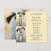 Verjaardagsfeestje voor een eigenzinnige hond kaart (Voorkant / Achterkant)