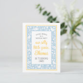 Verjaardagsfeestje voor een schattige, domme gans  briefkaart (Staand voorkant)