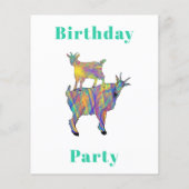 verjaardagsfeestje voor geit (Achterkant)