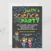 Verjaardagsfeestje voor gekke wetenschapper kaart (Voorkant)