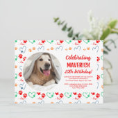 verjaardagsfeestje voor honden kaart (Staand voorkant)