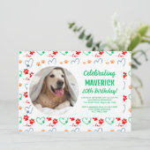 verjaardagsfeestje voor honden kaart (Staand voorkant)