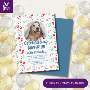 verjaardagsfeestje voor honden kaart