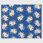 Verjaardagsfeestje voor honden Kinder Cadeaupapier (Vlak)