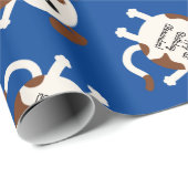 Verjaardagsfeestje voor honden Kinder Cadeaupapier (Rol Hoek)