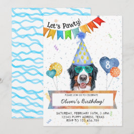 Verjaardagsfeestje voor honden van Berner Sennenho Kaart