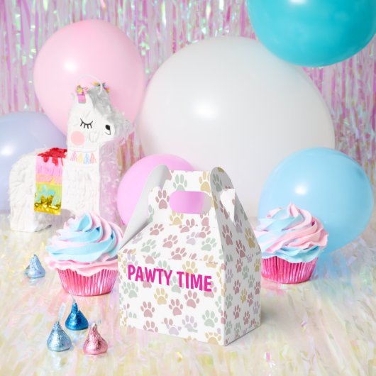 VERJAARDAGSFEESTJE VOOR HUISDIEREN PAWTY TIME PRIN BEDANKDOOSJES (Feest)