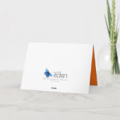 Verjaardagsfeestje voor jongens groene bedankkaart (Achterkant)