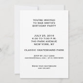 Verjaardagsfeestje voor jongens kaart (Achterkant)