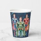 Verjaardagsfeestje voor jongens papieren bekers (Achterkant)