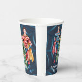 Verjaardagsfeestje voor jongens papieren bekers (Rechts)