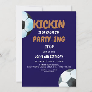 Verjaardagsfeestje voor jongens: voetballen in het kaart