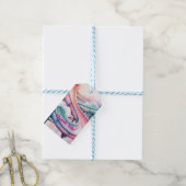 Verjaardagsfeestje voor kinderen Dank je waterslid Cadeaulabel (Met Touw)