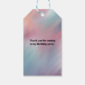 Verjaardagsfeestje voor kinderen Dank je waterslid Cadeaulabel (Achterkant)
