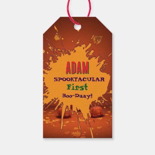 Verjaardagsfeestje voor kinderen Halloween Hallowe Cadeaulabel (Voorkant)
