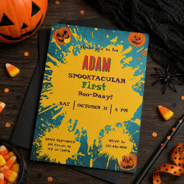Verjaardagsfeestje voor kinderen Halloween Hallowe Kaart