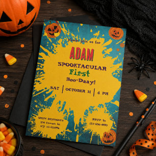 Verjaardagsfeestje voor kinderen Halloween Hallowe Kaart