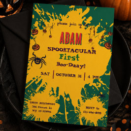 Verjaardagsfeestje voor kinderen Halloween Hallowe Kaart