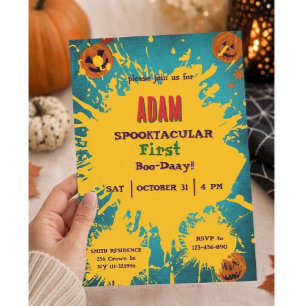 Verjaardagsfeestje voor kinderen Halloween Hallowe Kaart